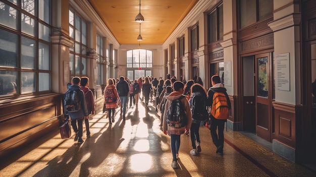 Ein Foto von der angenehmen Atmosphäre in der Schule