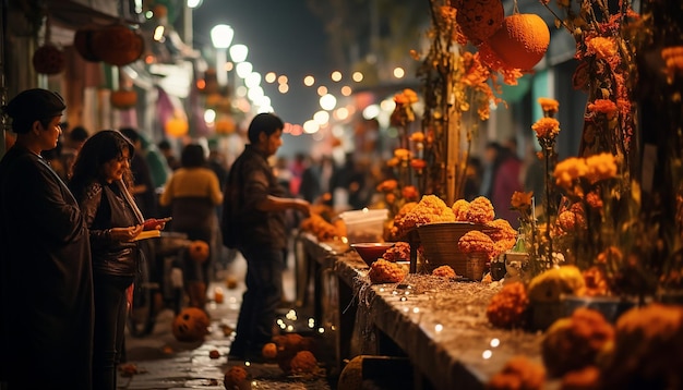 Ein Foto von Mexico Cutz bei Dias de Los Muertos bei Nacht