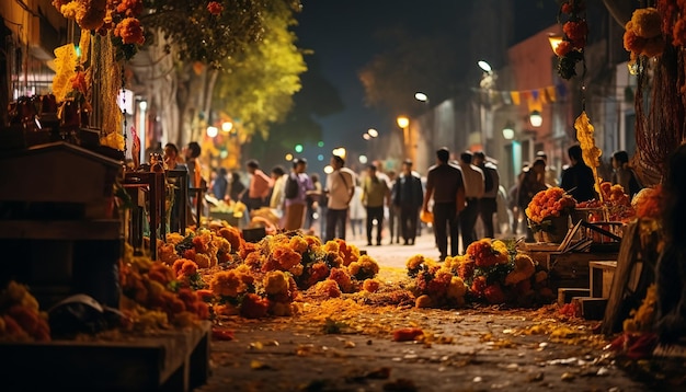 Ein Foto von Mexico Cutz bei Dias de Los Muertos bei Nacht