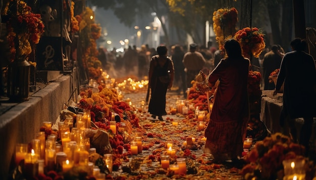 Ein Foto von Mexico Cutz bei Dias de Los Muertos bei Nacht