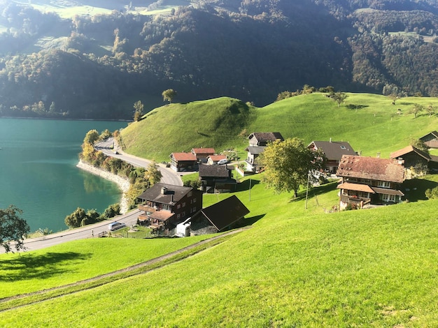 Foto ein friedlicher ort zum leben