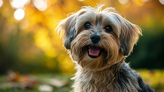 Ein fröhlicher und spielerischer Havanese-Hund mit einem freudigen Gesichtsausdruck