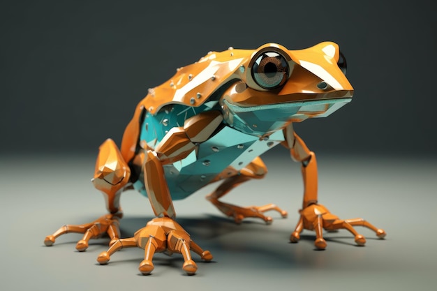 ein Frosch 3D