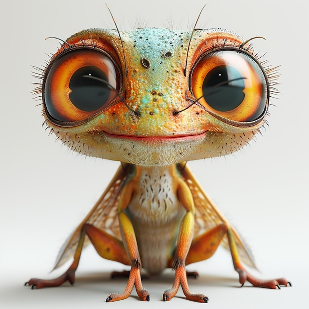 ein Frosch mit einem Gesicht, das die Augen eines Frosches sagt