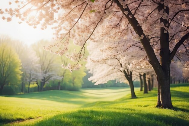 Ein Frühlingsmorgen im Park