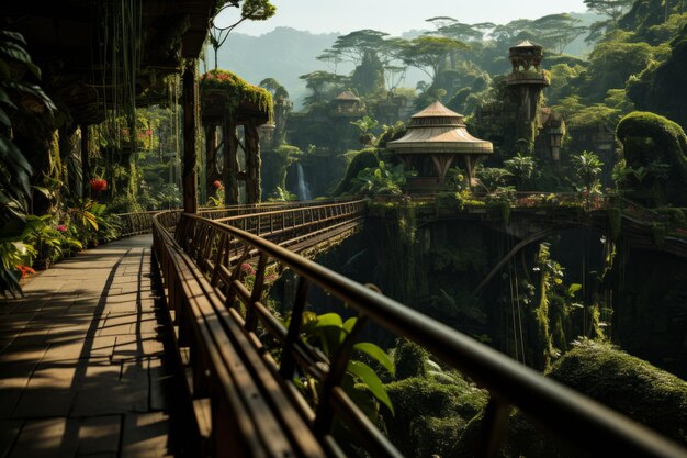 Ein Fußweg durch den Regenwald bietet einen einzigartigen Blick auf die biologische Vielfalt der Erde