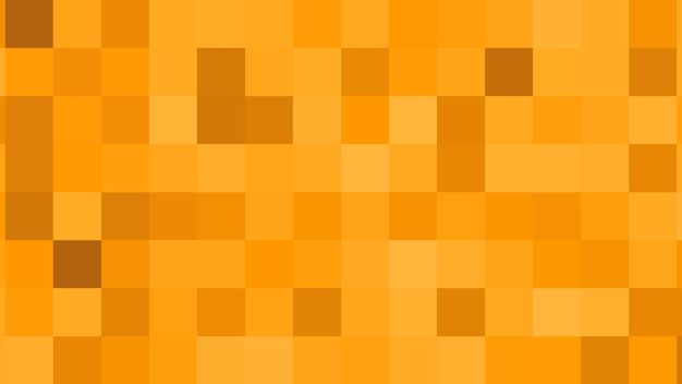 ein gelber Hintergrund mit Quadraten verschiedener Braun- und Orangefarben.