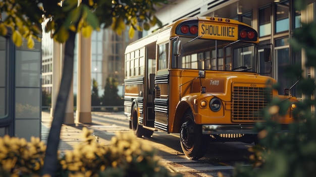 Ein gelber Schulbus