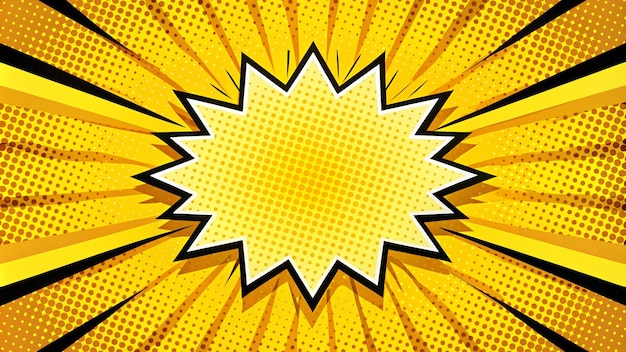 ein gelber Stern mit gelbem Hintergrund, mit gelber Hintergrund und mit einem Starburst in der Mitte