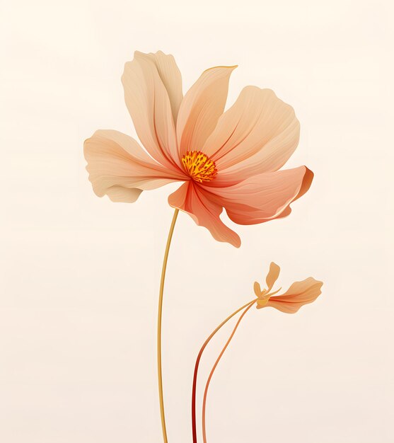 ein Gemälde einer Blume mit dem Wort Blume darauf