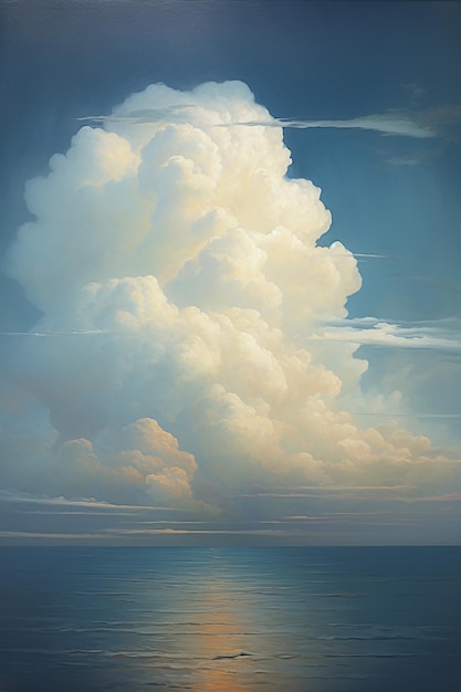 ein Gemälde einer Wolke, die ein Sturm genannt wird.