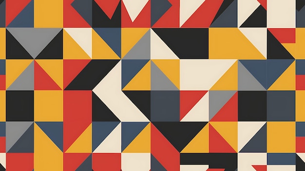 ein Gemälde eines bildenden Künstlers zeigt ein geometrisches Muster mit einem Dreieck in der Mitte