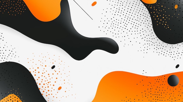 ein Gemälde eines schwarz-orange-orange Designs