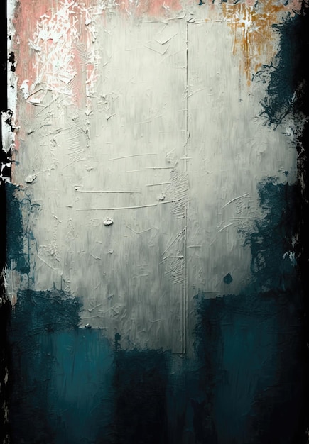 Ein Gemälde mit einem blau-weißen Hintergrund und einem weißen Hintergrund, auf dem "das Wort Liebe" steht