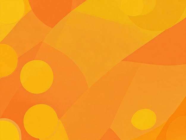 ein Gemälde mit gelben Kreisen und orangefarbenen Kreisen