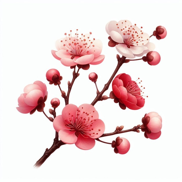 ein Gemälde von rosa Blumen mit dem Wort rosa darauf