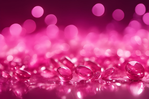 Ein glamouröser Hintergrund aus rosa Bokeh