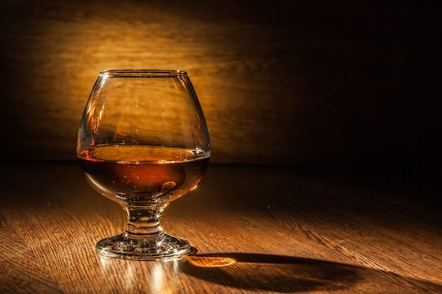 Foto ein glas cognac