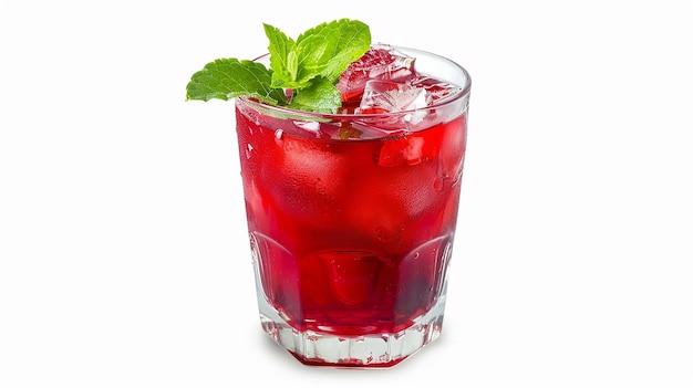 Ein Glas isolierter Yangmei-Saft