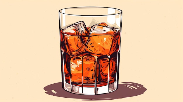 Ein Glas Limonade, Cartoon, detaillierte Clip-Art, weißer Hintergrund, generative KI