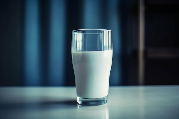 Foto ein glas milch ai generiert