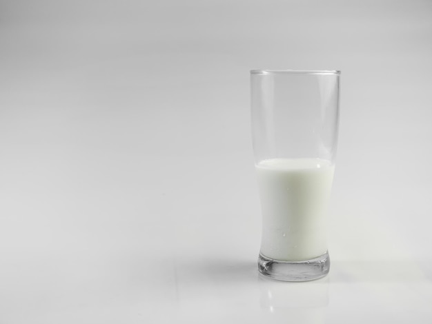 Ein Glas Milch ist halb voll und halb voll.