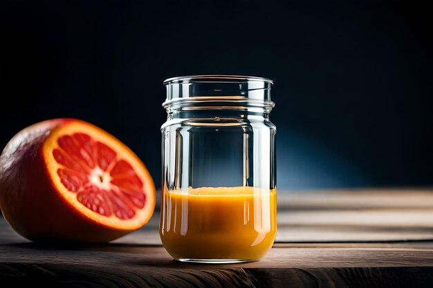 ein Glas Orangensaft neben einem Glas Orangensaft.