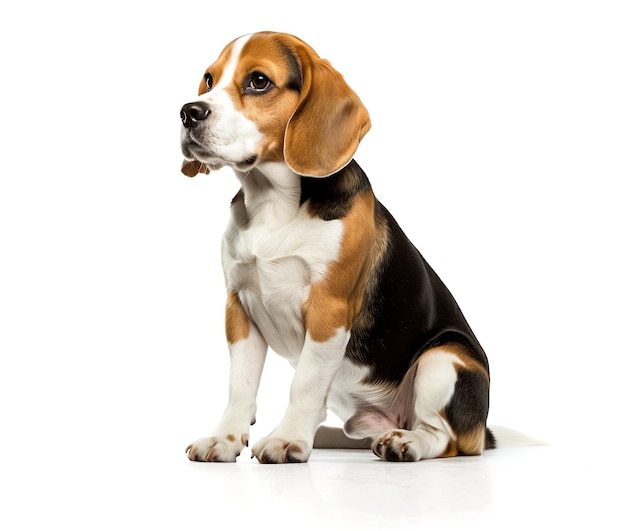 Ein glücklicher, liebenswerter und kuscheliger Hund