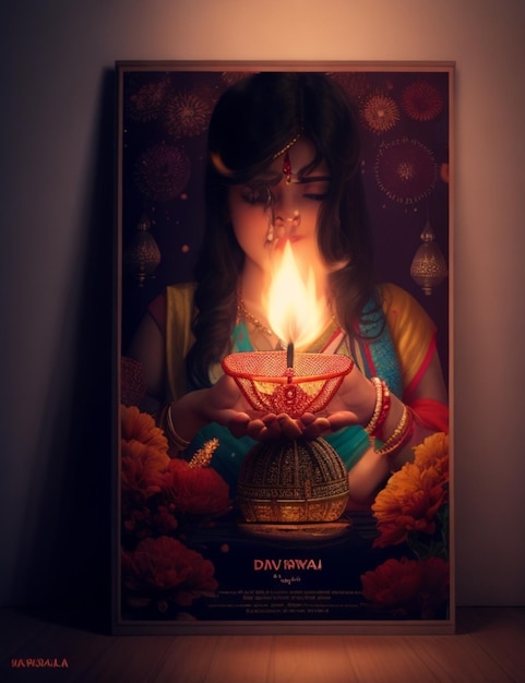 ein glückliches Diwali-Bild