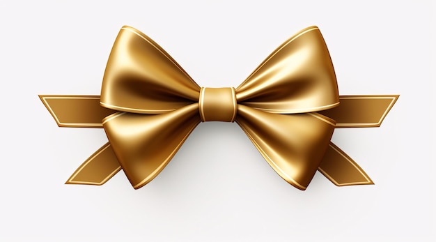 ein goldener Bogen mit einem Band