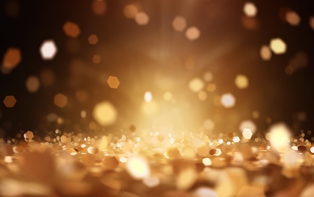 Ein goldener, glitzernder Hintergrund mit schwarzem Hintergrund