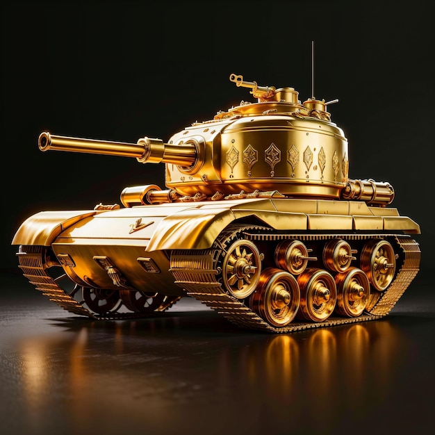 Ein goldener Panzer