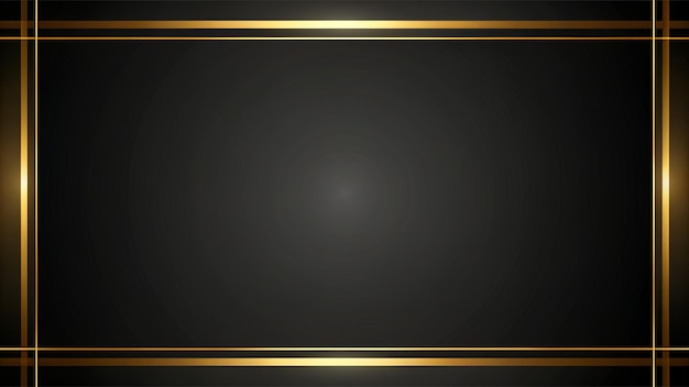ein goldener Rahmen mit einem goldenen Rand auf schwarzem Hintergrund