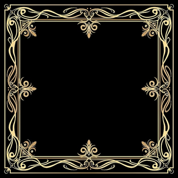 ein goldener Rahmen mit einer Grenze, die die Grenze sagt