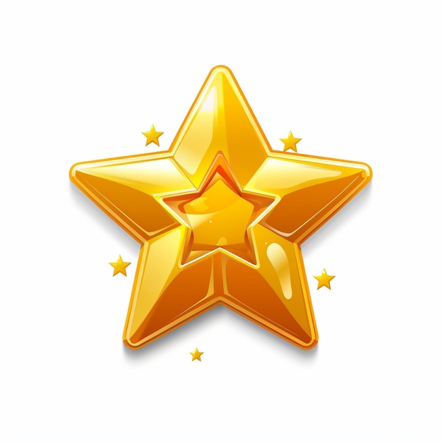 ein goldener Stern, auf dem das Wort "Star" steht