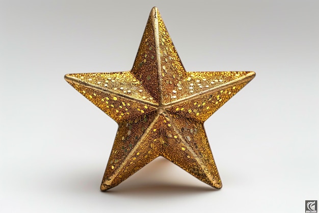 ein goldener Stern mit einem Diamanten darauf