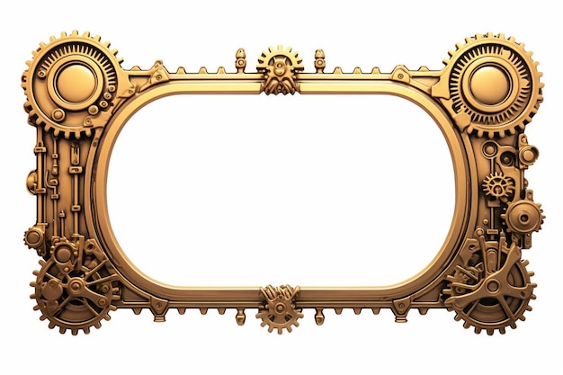ein goldener und goldener Rahmen mit einem Entwurf, auf dem " das Wort " steht.