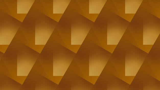 ein goldenes Dreieck mit einem gelben Quadrat.