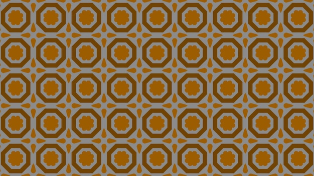 ein goldenes und orangefarbenes Muster mit einem Blattgold auf einem goldenen Hintergrund.