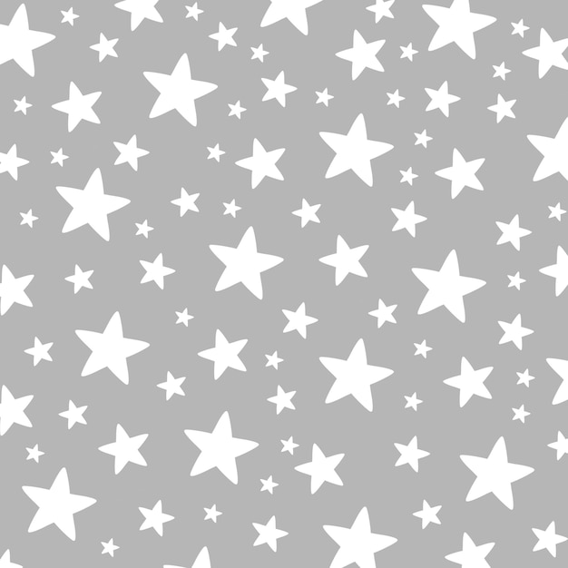 ein grauer Hintergrund mit weißen Sternen und einem weißen Stern