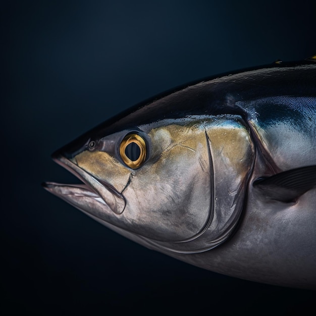 Foto ein großer thunfisch im meer