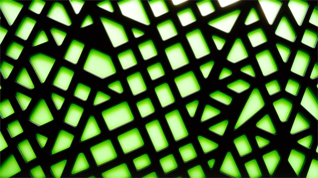 Ein grün-schwarzes Muster aus Quadraten mit grünen Quadraten.