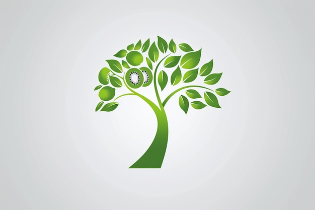 ein grüner Baum mit der Zahl 9 darauf