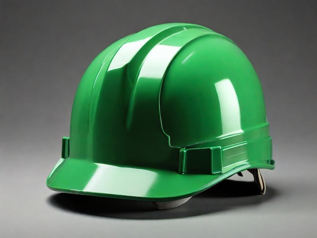 Foto ein grüner helm mit einem weißen streifen und dem wort b darauf