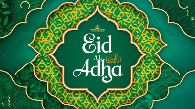 ein grüner Hintergrund mit einem Design, auf dem "arabisch" steht