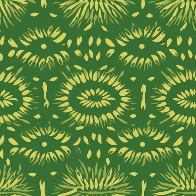 Ein grüner Hintergrund mit einem Muster aus Blättern und dem Wort Palme darauf.