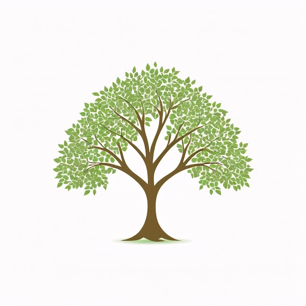 Ein grünes Baum-Logo