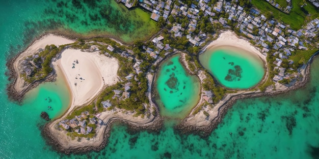 Ein grünes Wasserspiel mit dem Namen qld darauf