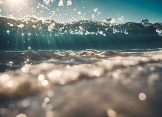 Foto ein guter sonniger tag am meer