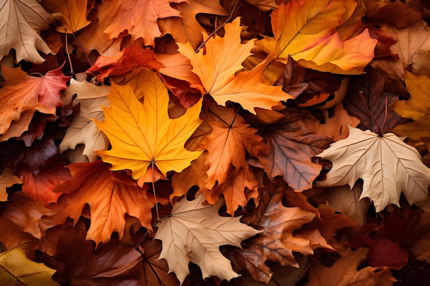 Ein Haufen Herbstblätter